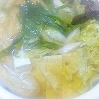 野菜たくさん、湯豆腐